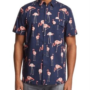 Sovereign Code Flamingo Print Button Down